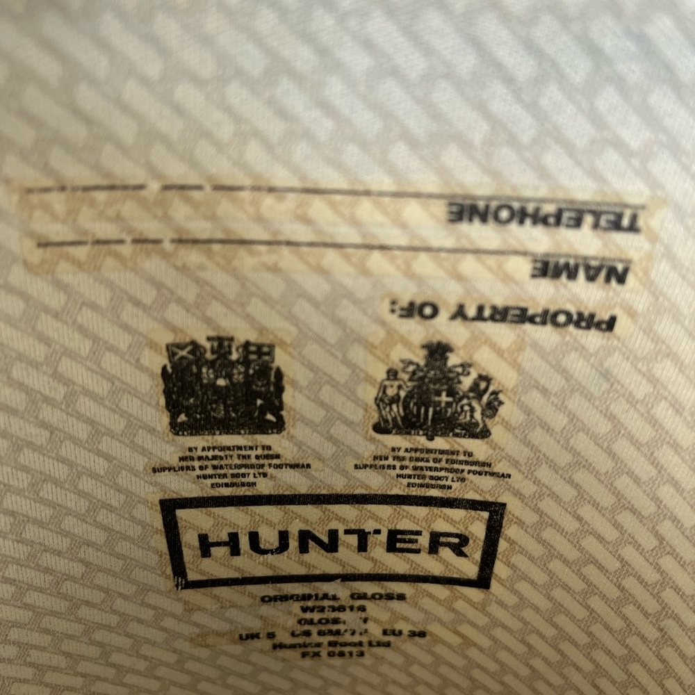 Hunter Gray Gloss Boots - Picture 5 of 6